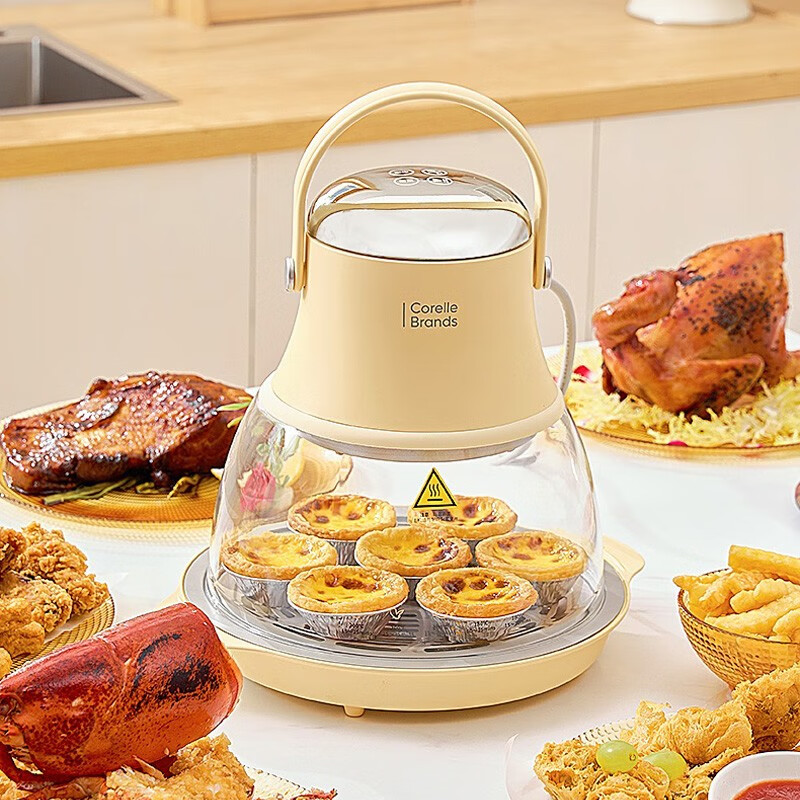 康宁Corelle Brands暖烤一体可视化空气炸锅4L CB-NKYTKOZG-A/KZ高清大图