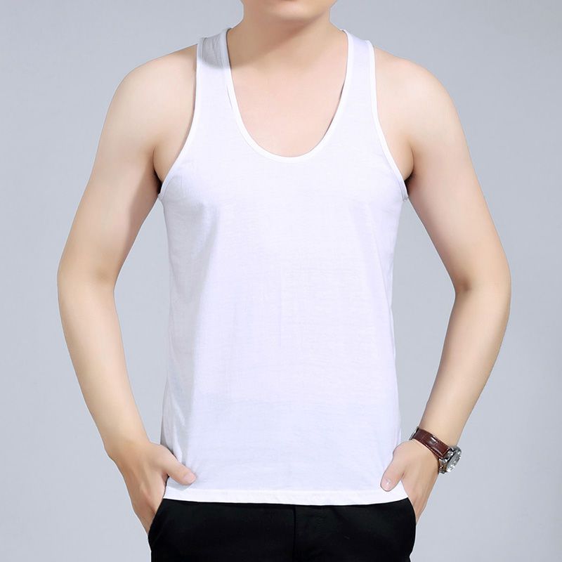 纯棉背心男加肥加大吊带宽松打底衫休闲内衣百搭跨栏男式汗背心