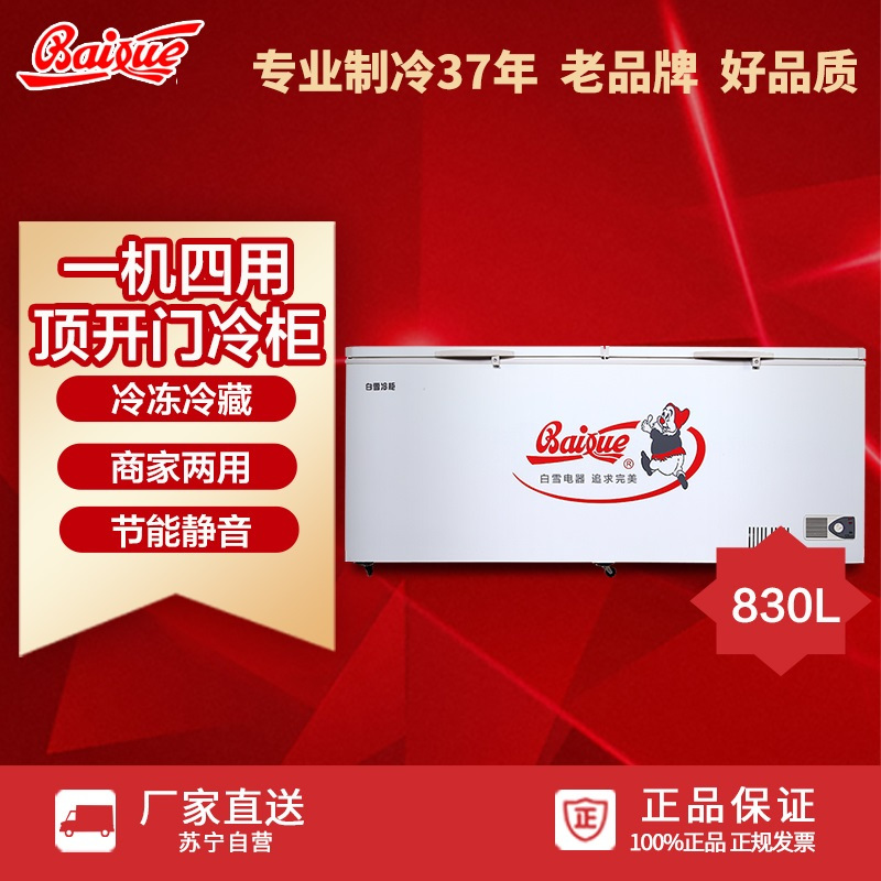 白雪(Baixue)830升BD/C-830FDS大型商用冷柜 大冰柜 茶叶柜 海鲜柜