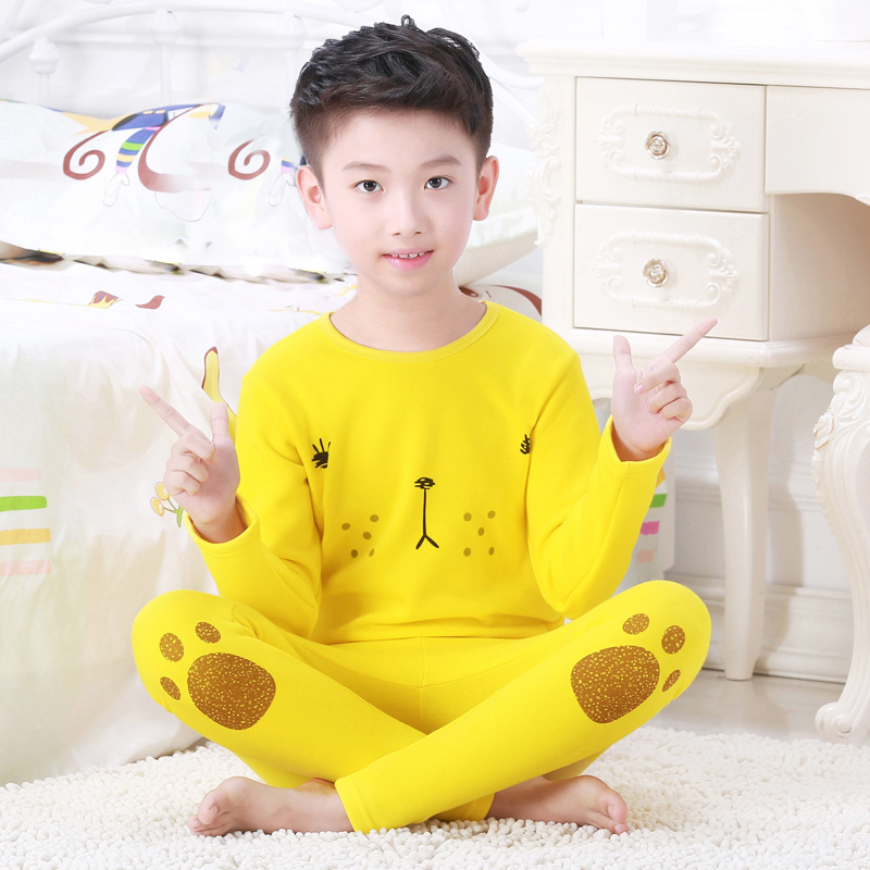 [促销]男童保暖内衣套装加绒秋衣裤秋裤加厚宝宝男孩小孩大童装儿童睡衣