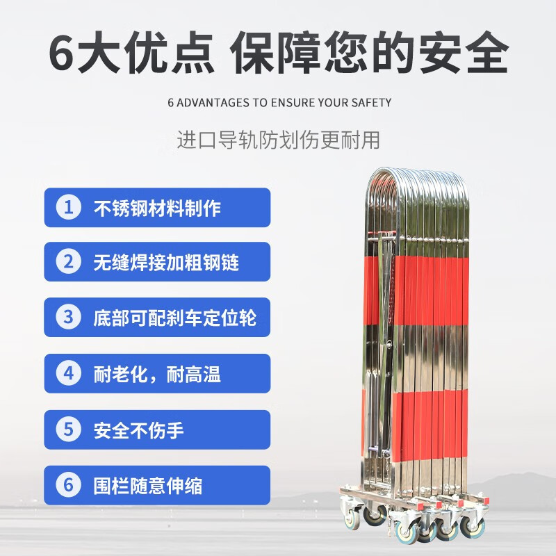 聚盛恒远 手动推拉不锈钢伸缩门高清大图