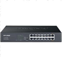 TP-LINK TL-SG1016DT 16口全千兆网络交换机高速网线分线器分流器家用商用企业级电脑办公监控
