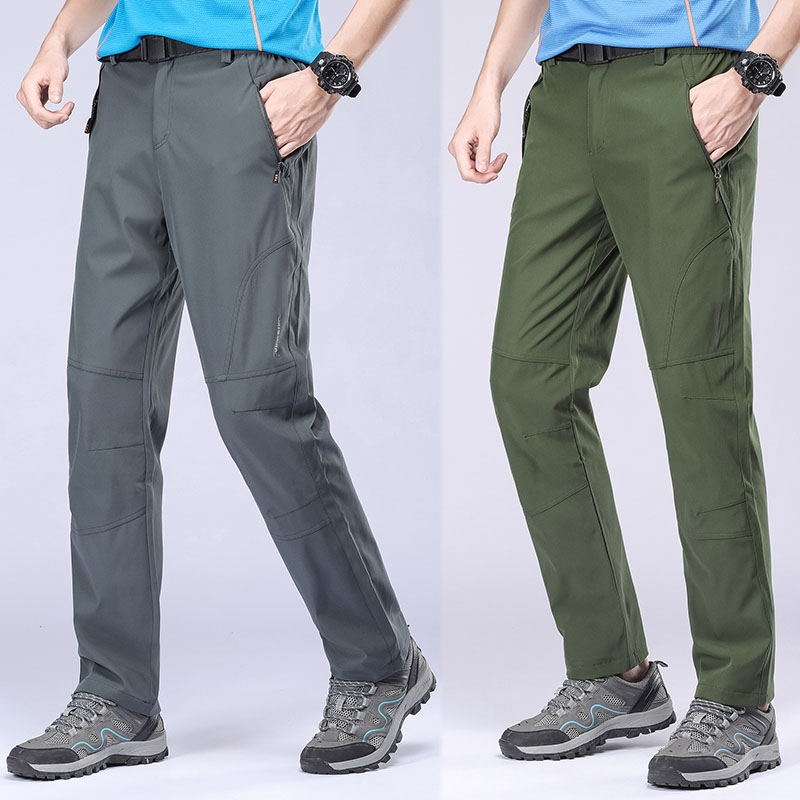 闪电客户外冲锋裤男加绒加厚冬季防风防水大码保暖旅行徒步登山裤春