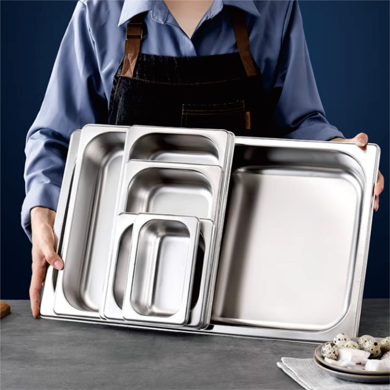 烹巅Poondear 不锈钢分数盆 1/2份深 265*325*150mm