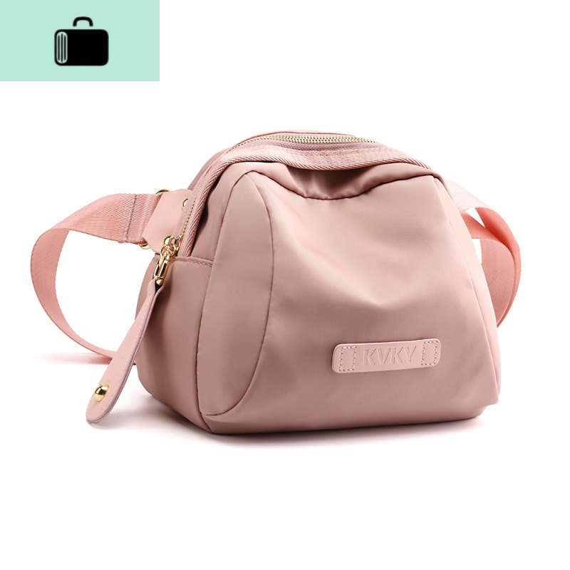 新款女包尼龙布女士单肩斜挎大容量休闲多功能腰包短途旅行包防水new