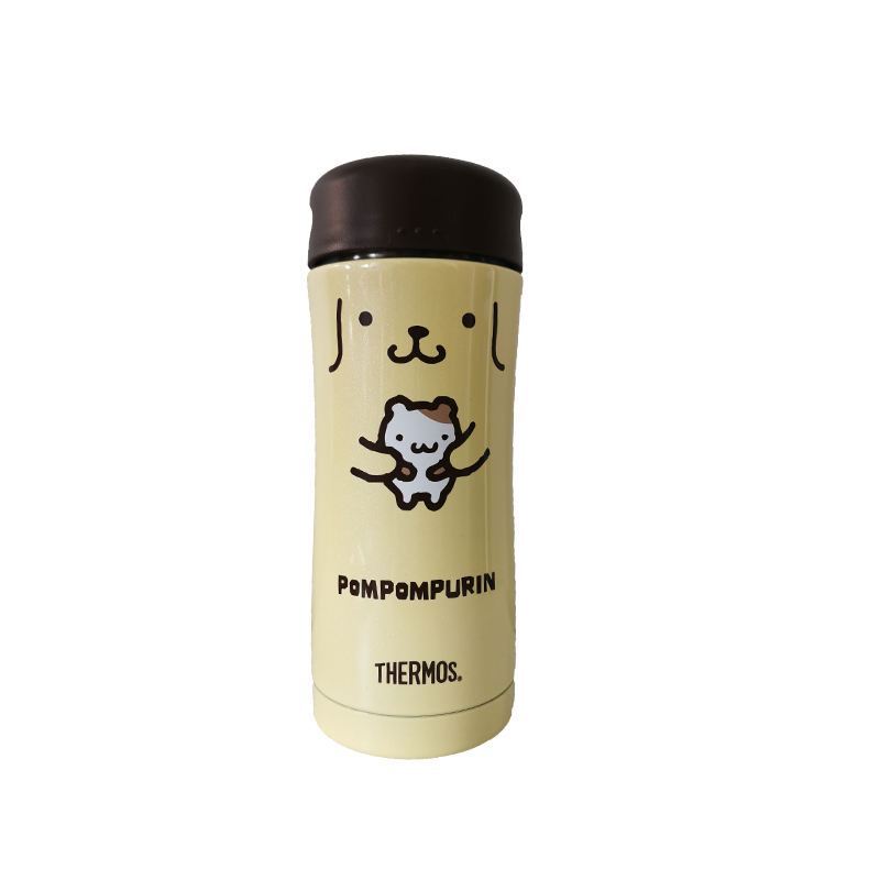 膳魔師(THERMOS) 真空不锈钢保温杯JCG-400PN-YL 黄色布丁狗 400ML