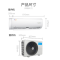 美的(Midea) 变频冷暖 空调挂机 新能效KFR-35GW/BDN8Y-DH400(3)A 1.5匹 三级能效