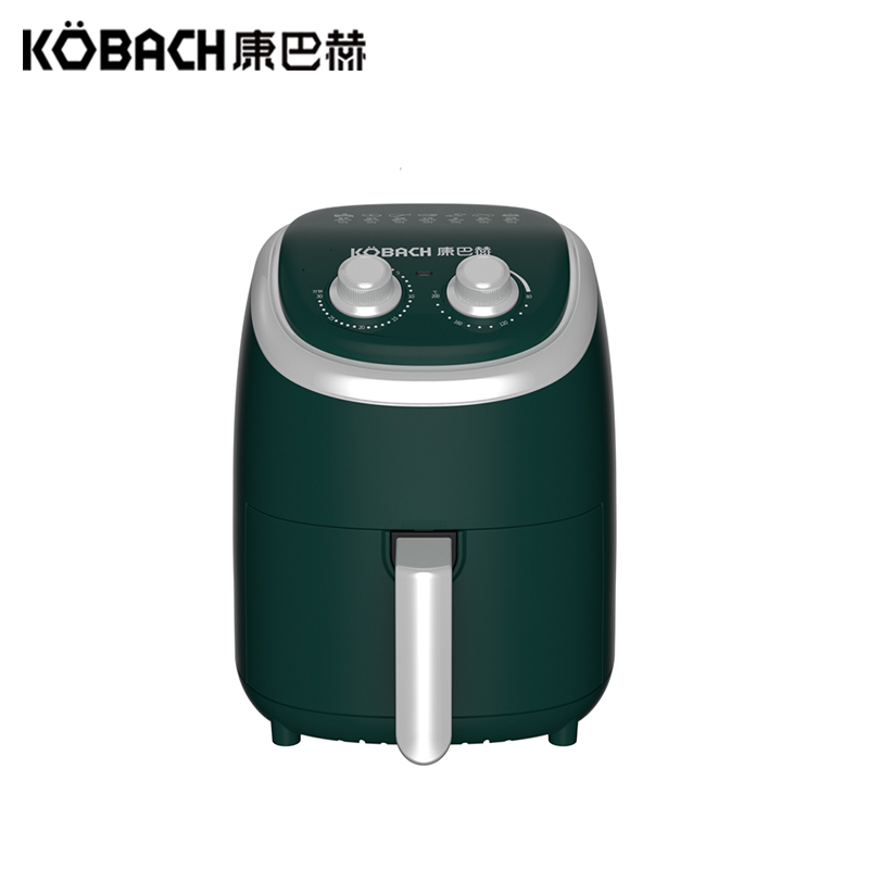 康巴赫(KBH)空气炸锅 无油大容量多功能家用智能定时 薯条机炸鸡干炸锅 深绿色3.5L空气炸锅 KBQ-B35