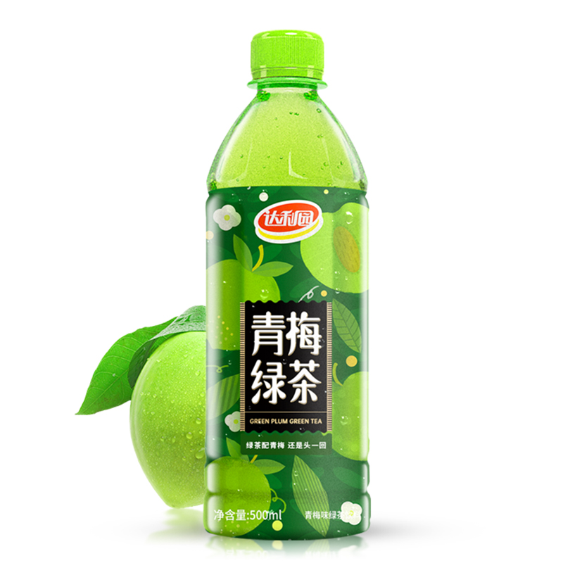 达利园青梅绿茶茶饮料官方酸甜500ml*15瓶整箱装夏季果味饮品