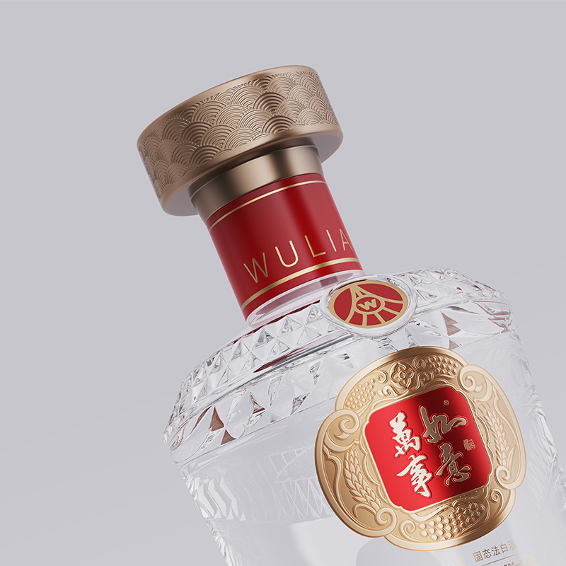 五粮液股份万事如意福顺52度500ml*2瓶纯粮食浓香型白酒礼盒装高清大图