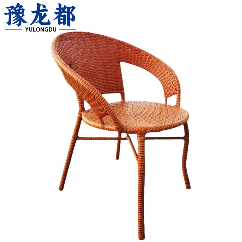 豫龙都藤椅3号把高清大图