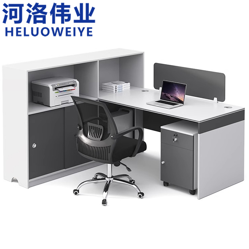 河洛伟业职员桌高清大图