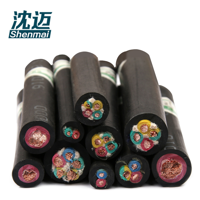 沈迈 橡套软电缆 YC-450/750V-3*4+2*2.5mm²/米高清大图