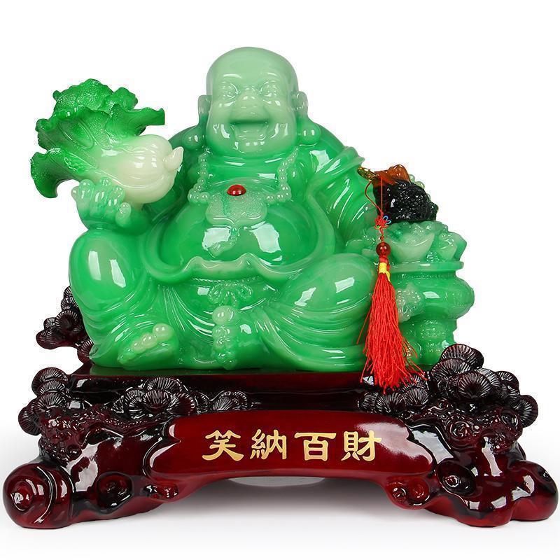 弥勒佛像摆件大肚笑佛坐拥百财大号家用供奉摆设乔迁_862_291