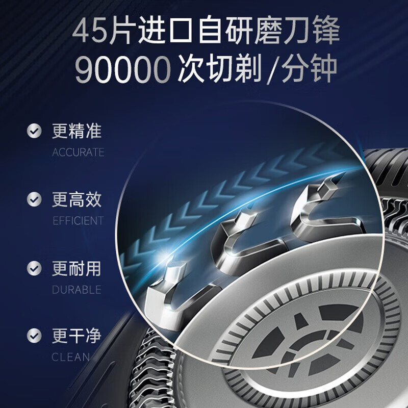 飞利浦(PHILIPS)电动剃须刀 刮胡刀智能感应干湿两用生日礼物送男友送老公送长辈 [蜂巢5系Pro]S5830高清大图