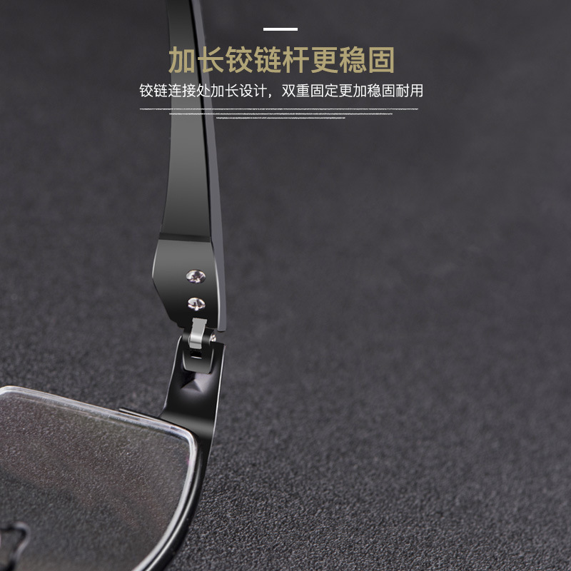 [顺丰]尚境男士商务半框眼镜框金属合金眼镜架新款半框眼镜架近视镜镜框高清大图