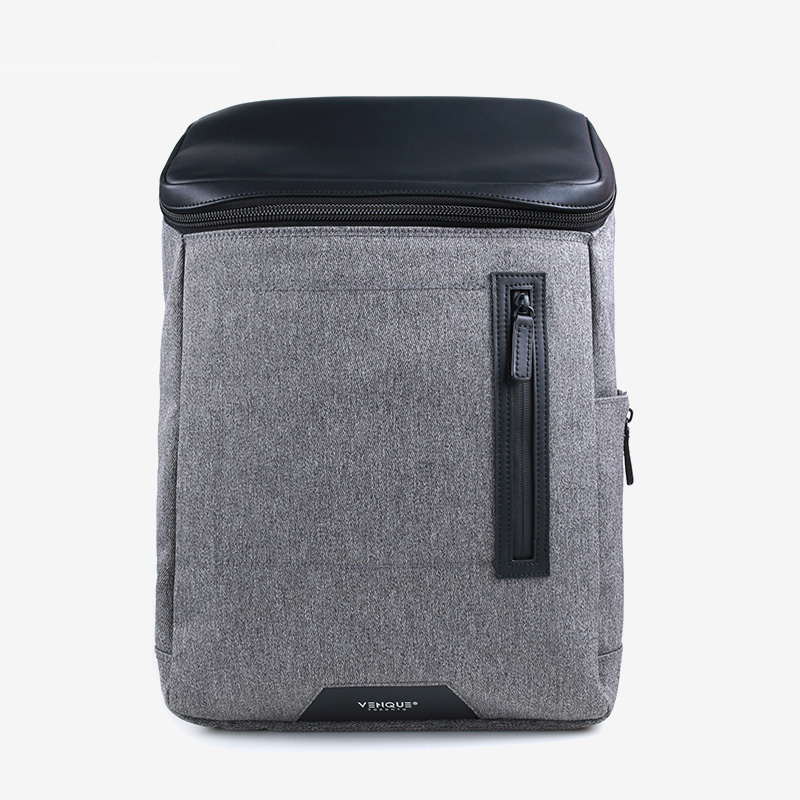 范克(VENQUE)Amsterdam商务极简风背包 深灰色高清大图