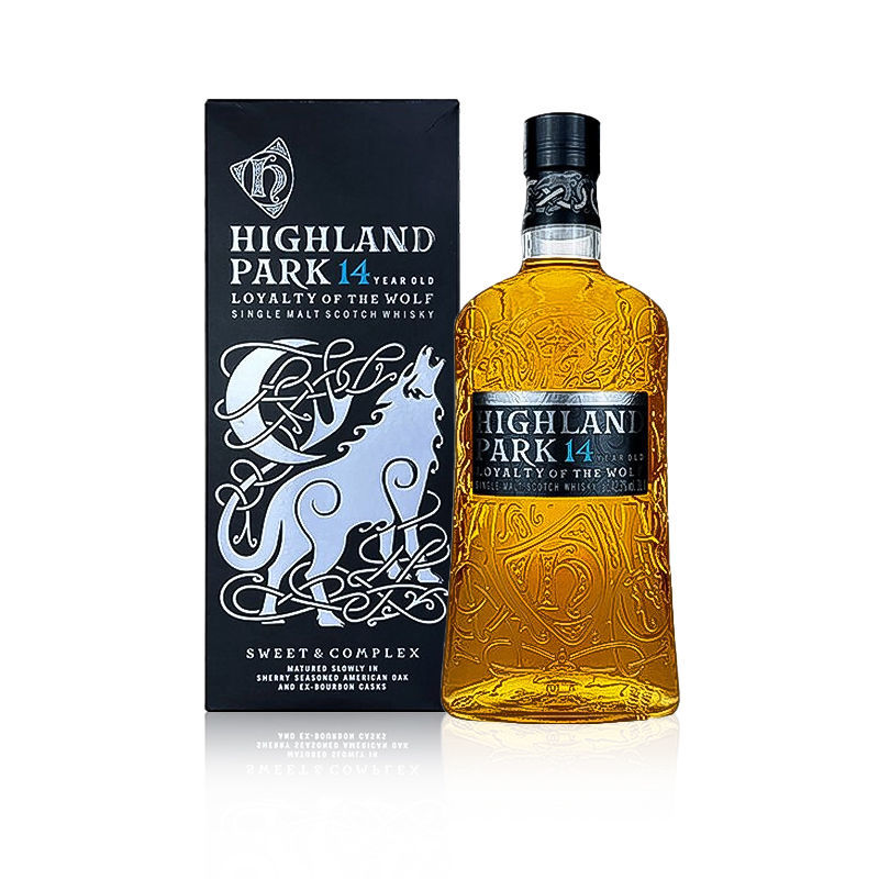 英国进口highland park高原骑士 14年苍狼 单一纯麦威士忌 1000ml