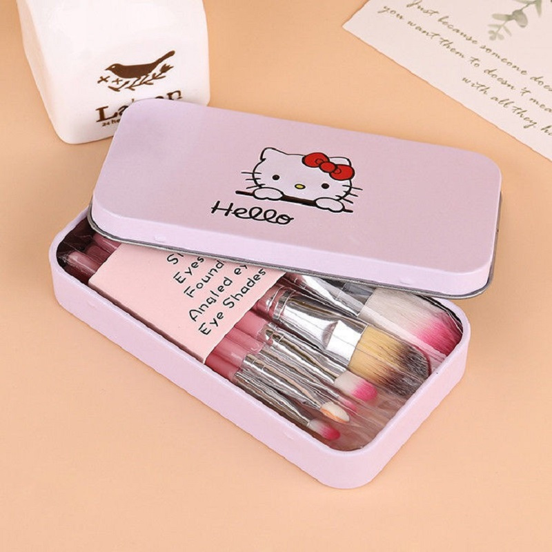 Hello Kitty化妆刷7件套 全套套刷包初学工具眼影刷散粉刷眉刷唇彩妆刷