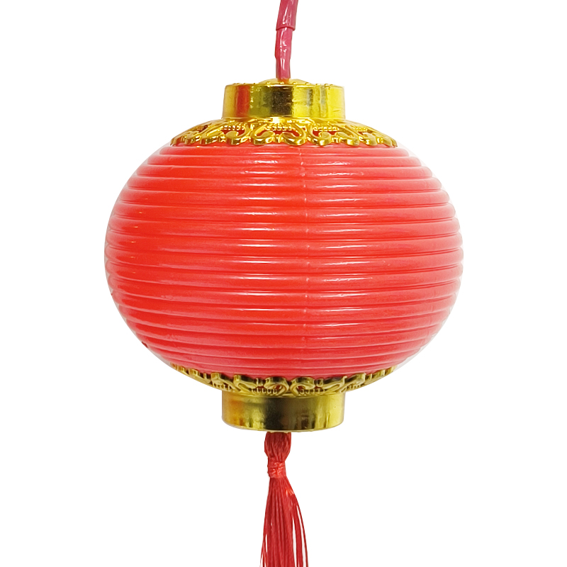 LED灯笼串 4米10灯-Ф9cm 红色 常亮 /条高清大图