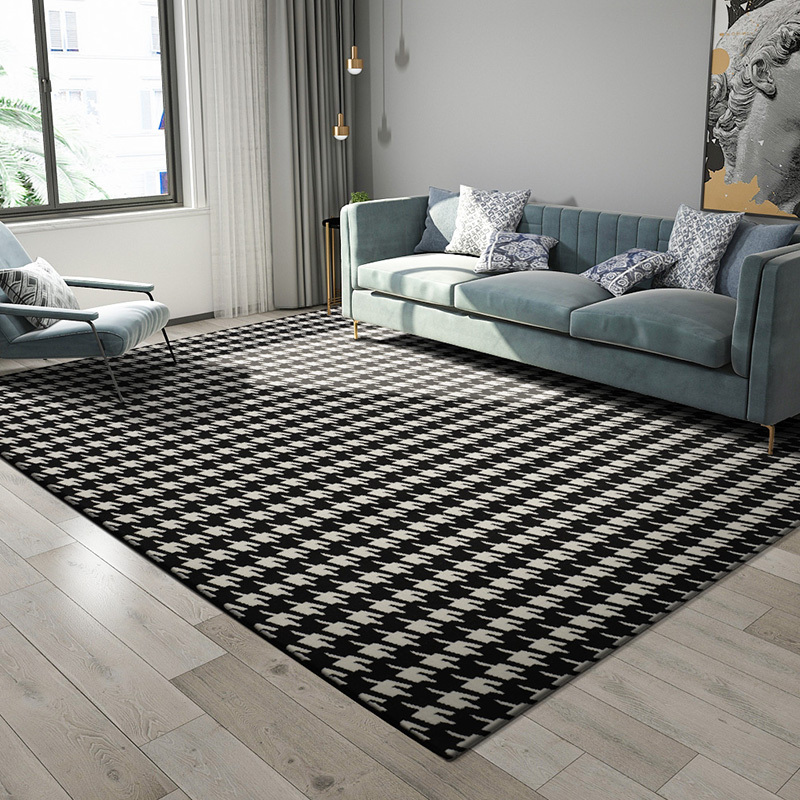 家柏饰(corated)色地毯客厅北欧风格沙发茶几垫灰色家用卧室新中式