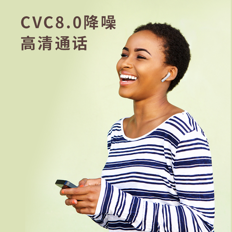 1MORE/万魔 小方盒真无线蓝牙耳机 入耳式TWS耳机运动跑步 黑色耳机