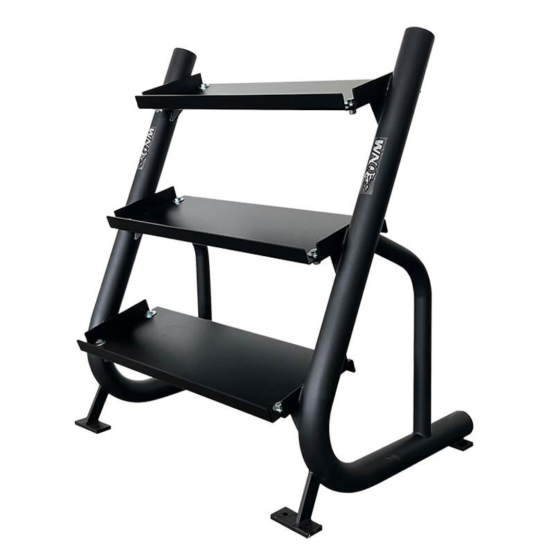 万年青(WNQ)哑铃架商用三层哑铃架健身家用哑铃小支架收纳单位:台