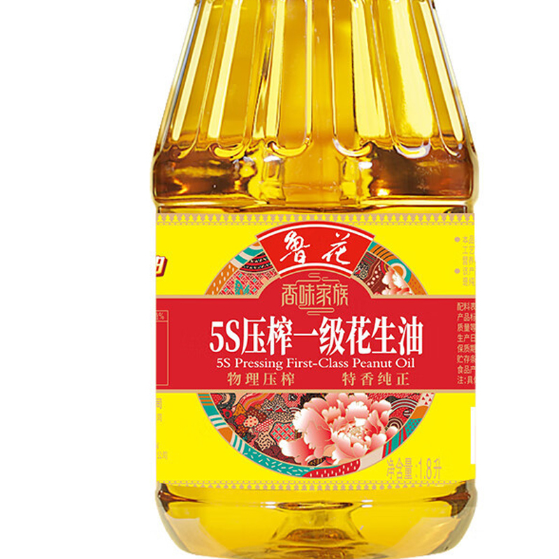 鲁花 香味家族5S压榨一级 花生油/1.8L