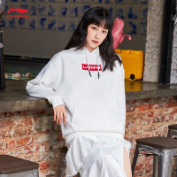 李宁运动卫衣男女同款2022秋季新款连帽长袖宽松休闲男上衣T恤运动服女情侣款卫衣