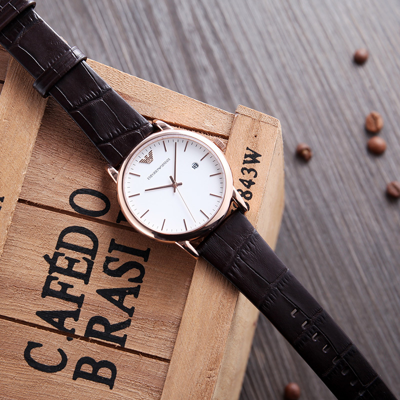 阿玛尼emporioarmani手表男士皮带男生礼物休闲商务时尚电子石英男士