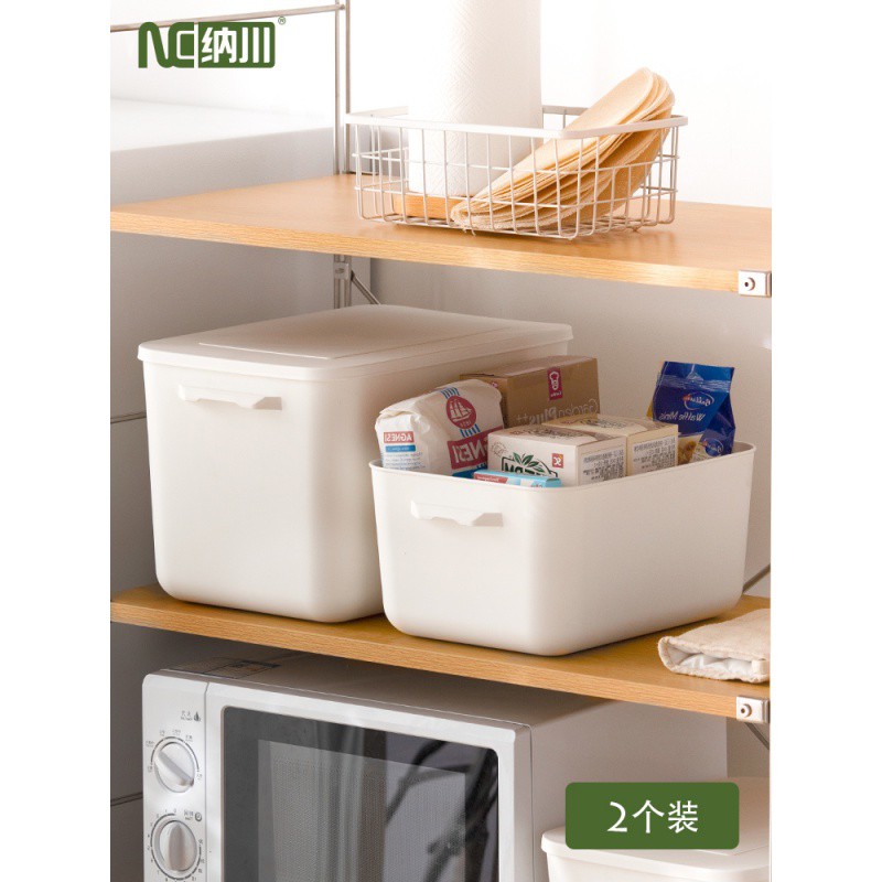 家用宿舍有盖大小号塑料储物整理箱零食儿童玩具衣服收纳箱子 三维工匠高清大图