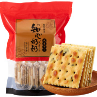 知心奶奶木糖醇香葱咸味苏打饼干无蔗糖梳打整箱无糖精食品糖尿病人高血糖零食孕妇中老年人休闲小吃代餐