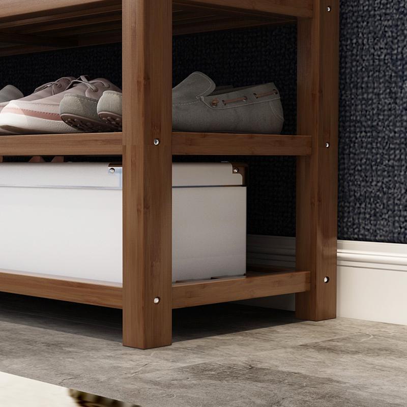 鞋架子多层换鞋凳简易家用口省空间置物架实木鞋柜收纳定制 100五层