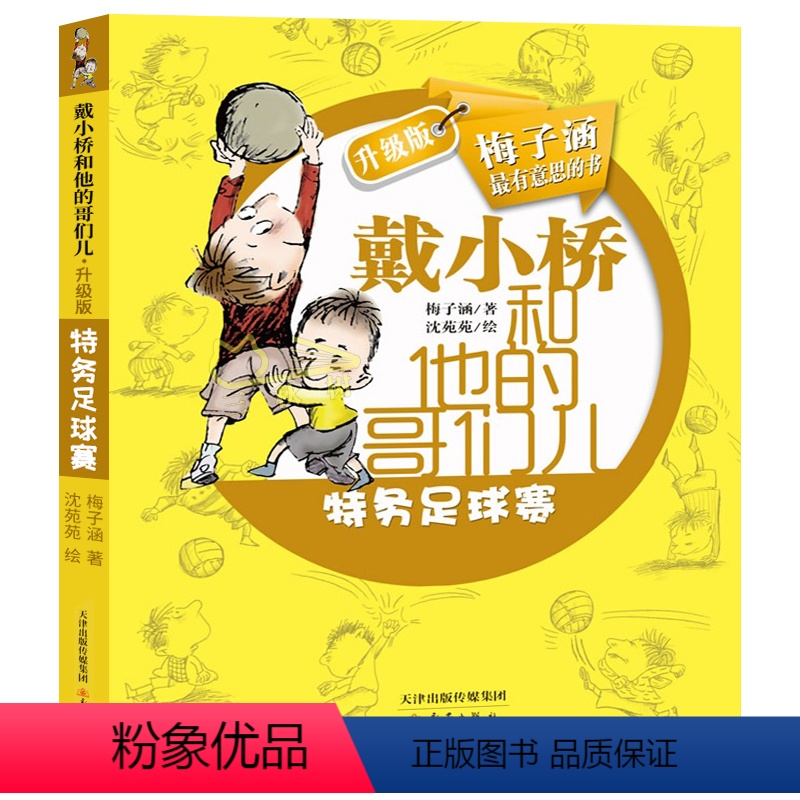 【正版】戴小桥和他的哥们儿 特务足球赛 梅子涵全集 中国小学生儿童文学二年级三年级课外书 爆笑儿童成长励志校园小说故事