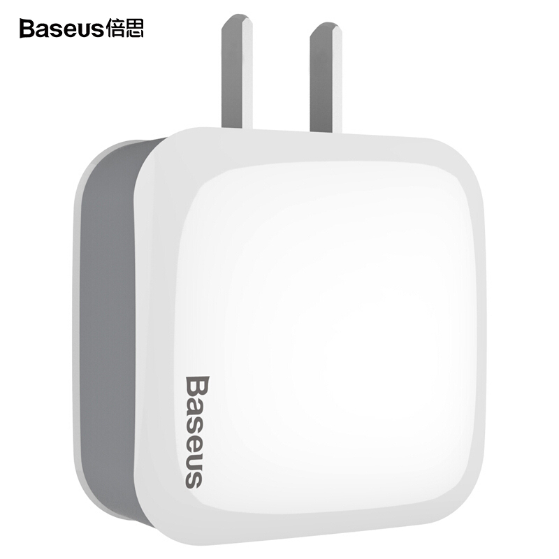 倍思(Baseus)/手机充电器/USB车载充电器/单口充电插头国产白+灰 充电头ZCL2B-A02