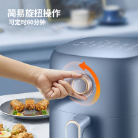 苏泊尔(SUPOR)空气炸锅家用智能无油烟3.5L/升大容量机械控制蒸汽嫩电炸锅不粘易清洗煎炸锅薯条机KJ35D72