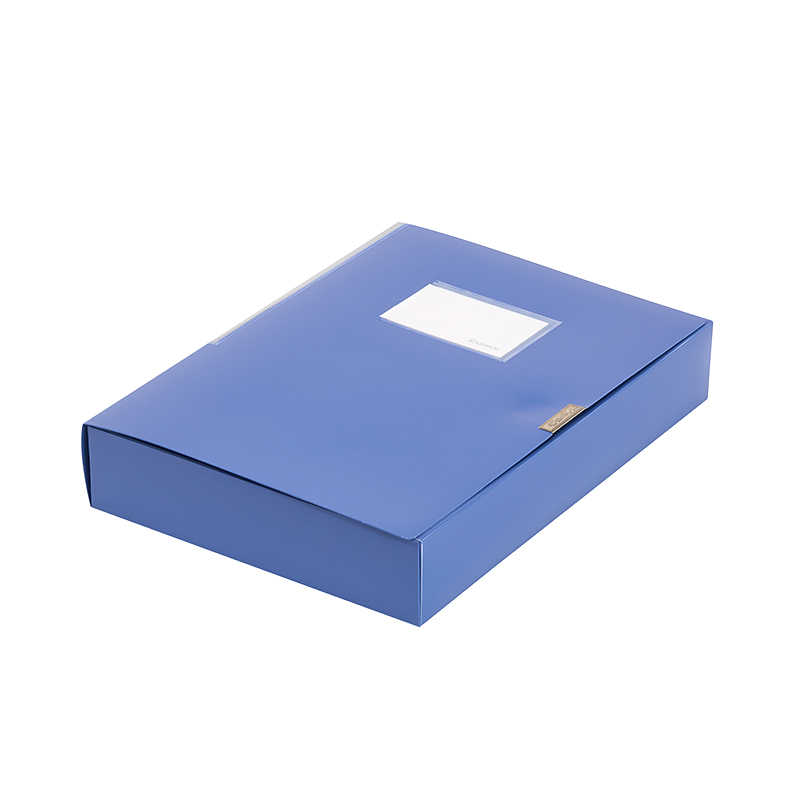 齐心 ZA0005 档案盒55mm A4 灰蓝 单个装高清大图