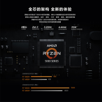联想(Lenovo)拯救者R7000 2021锐龙版 AMD锐龙8核 R7-5800H 16G 512G RTX3050 100%sRGB 15.6英寸发烧游戏本笔记本电脑 黑