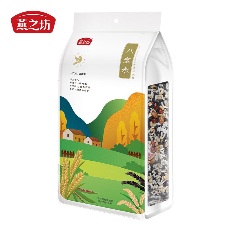 燕之坊八宝米1kg量贩装五谷杂粮粗粮粥饭 11种食材香甜软糯高清大图