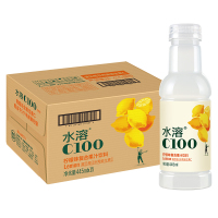 [整箱]农夫山泉 水溶C100(柠檬)混合果汁445ml*15瓶