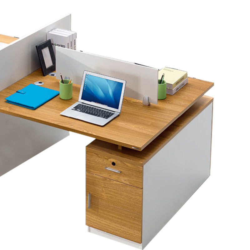 巴洛卡现代板式办公桌24米四人位办公桌电脑桌