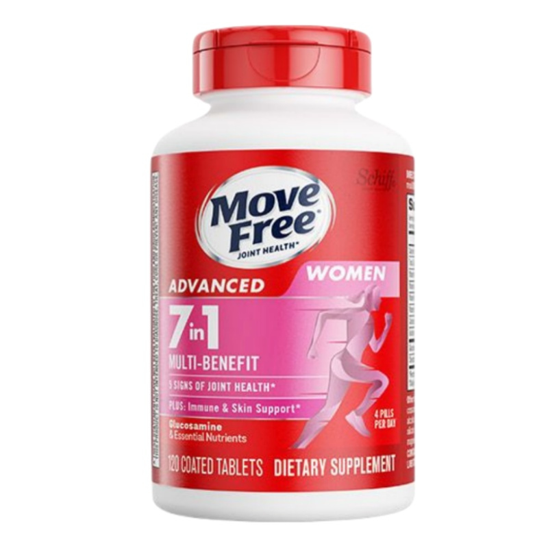 美国Move Free 女士多元氨糖120粒/瓶装 女性专用成人护关节维生素补充剂 膳食营养补充剂