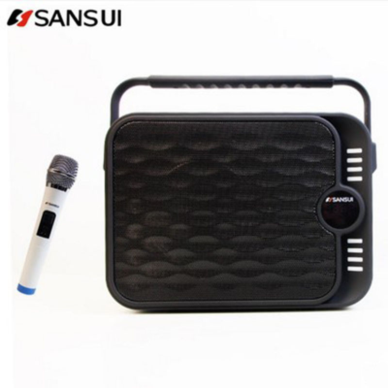 SanSui/山水 SS1-06蓝牙插卡便携式户外音箱广场舞充电音响手提迷你小音响多声道家用K歌音响低音炮市场叫卖音响高清大图