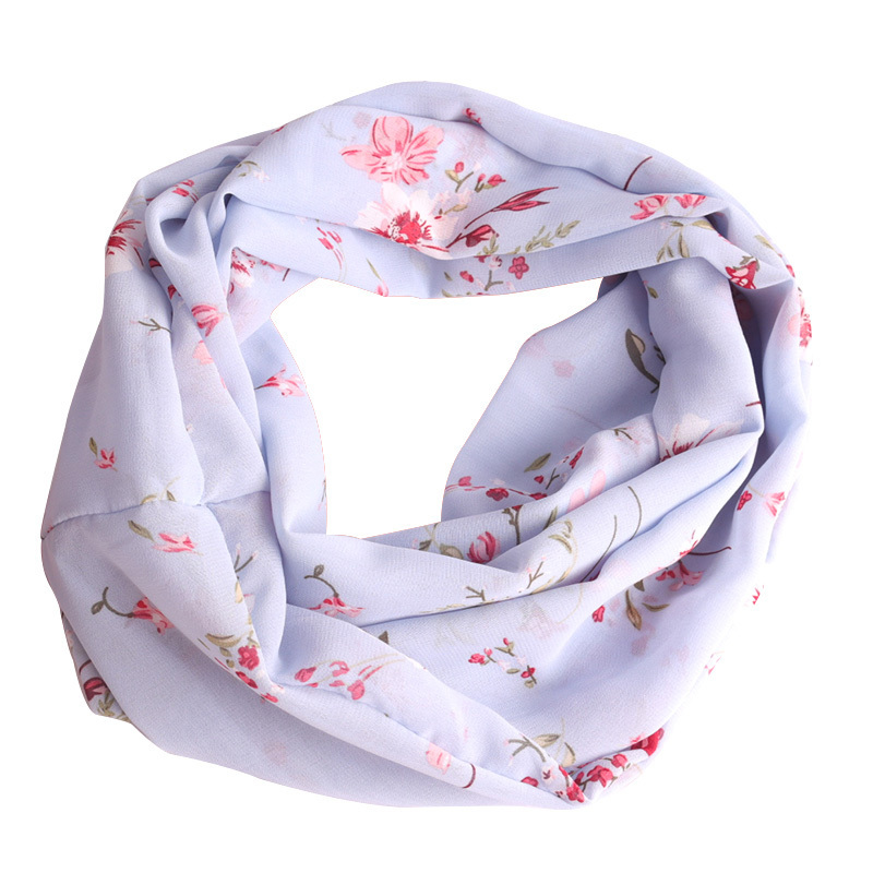 盛世尼曼夏季薄款护颈小围脖防晒颈部遮疤女春秋户外纱巾丝巾空调围巾