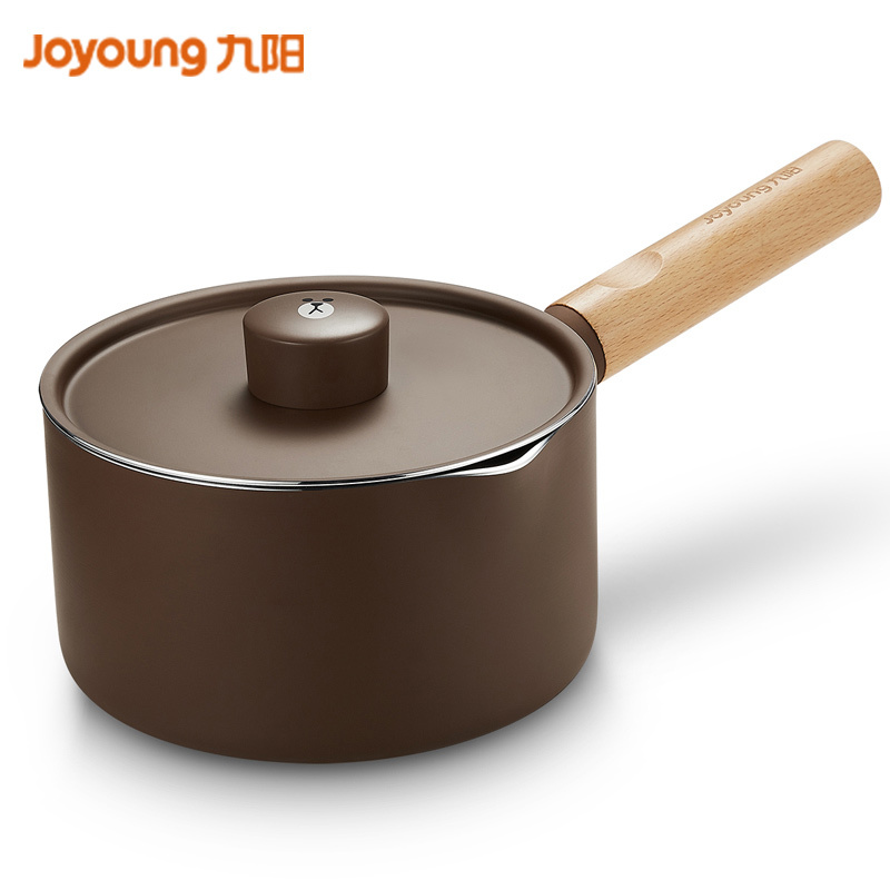 九阳( Joyoung ) Line 汤奶锅16cm宝宝辅食锅不粘锅煮泡面锅汤锅布朗熊小奶锅 TLL1622D-A3