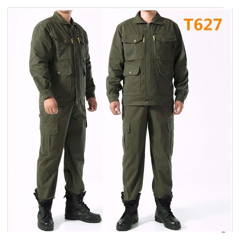 春秋款棉工装工作服套装男上衣裤子劳保服电焊服汽修服绣字印字