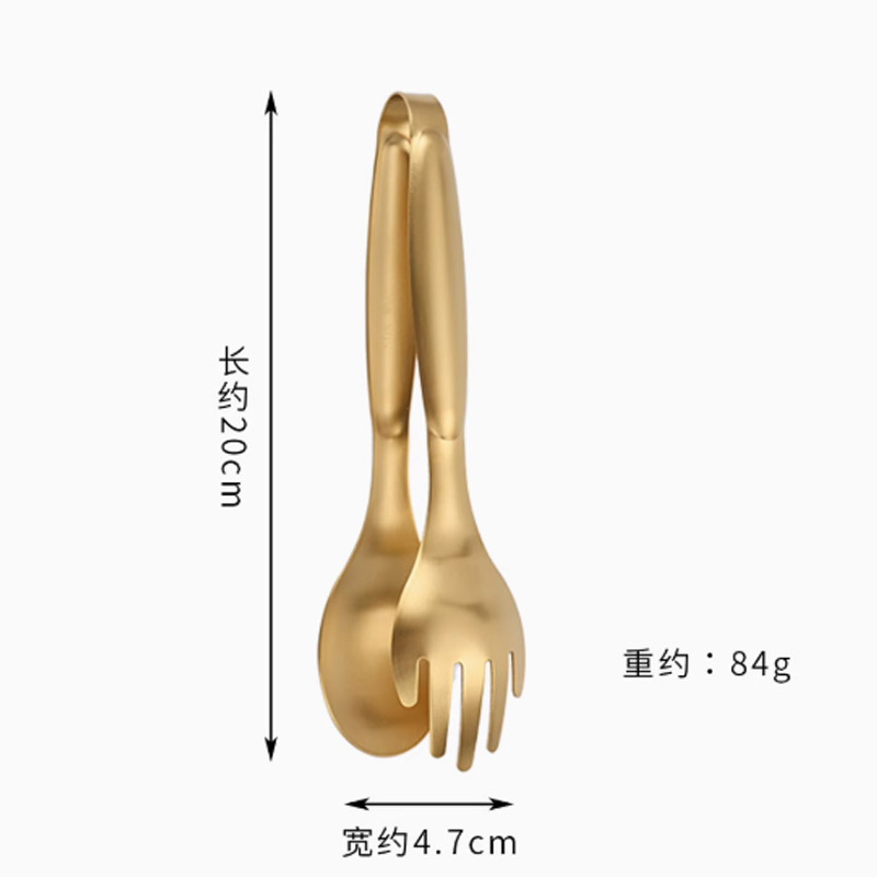 加厚304不锈钢食品夹分餐自助餐菜夹子