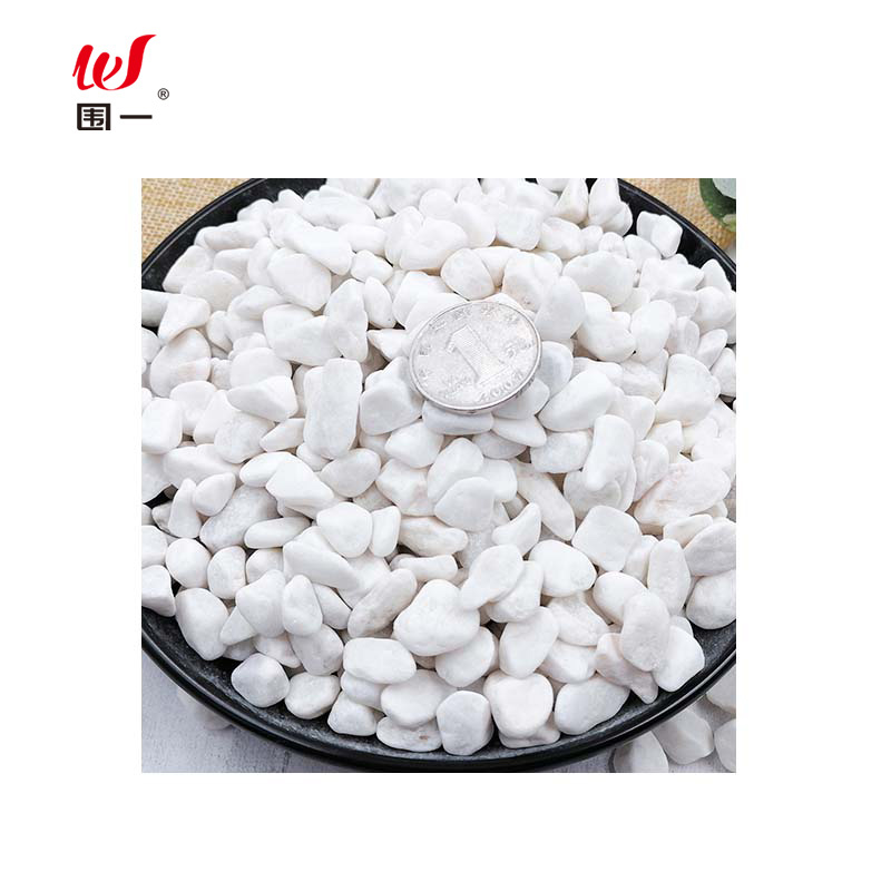 围一 天然白石子 0.6-0.9CM 袋高清大图