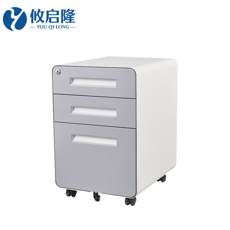 攸启隆桌下柜银色高清大图