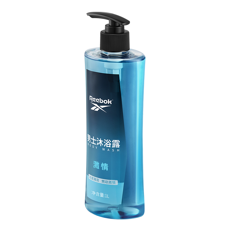 REEBOK锐步醒肤沐浴露-激情1000ml 男士沐浴乳旅行装高清大图